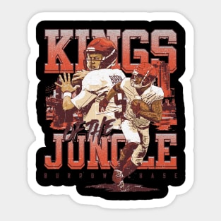 Joe Burrow & Ja'Marr Chase Cincinnati Kings Of The Jungle Sticker